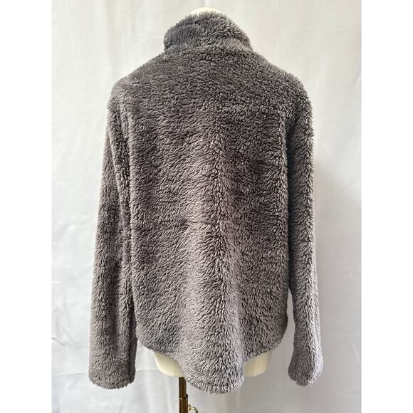 Women’s JoyLab Dark Grey Faux Fur Turtleneck Sweater Sz L - Picture 3 of 5